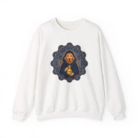 Alchemist Dog Sacred Geometry Spirit Sweatshirt - Heavy Blend Fleece Crewneck - Unisex Ash