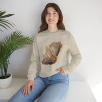 Jera Rune Harvest Graphic Sweatshirt - Heavy Blend Cotton Polyester Crewneck - Unisex White