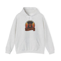 Rottweiler Retro 70s Sunset Hoodie - Soft Blend Classic Fit Pullover - Unisex White