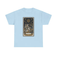 Tarot The Star Card Graphic T-Shirt - Heavy Cotton Classic Fit Tee - Unisex Off White