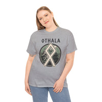 Othala Rune Family Homestead T-Shirt - Heavy Cotton Classic Fit Tee - Unisex White