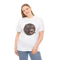 Viking Berserker Cats Shieldmaiden T-Shirt - Heavy Cotton Classic Fit Tee - Unisex White