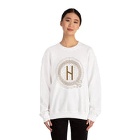 Hagalaz Rune Crushing Change Sweatshirt - Heavy Blend Cotton Poly Crewneck - Unisex White
