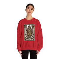 Hierophant Tarot Card Sweatshirt - Heavy Blend Crewneck Fleece - Unisex Ash
