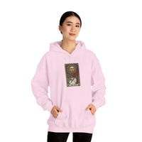 The Sun Tarot Card Hoodie - Heavy Blend Cotton-Poly Fleece Pullover - Unisex White