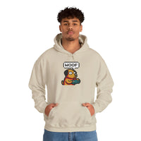 Player One 8-Bit Gaming Dog Hoodie - Soft Cotton-Poly Blend Fleece - Unisex White