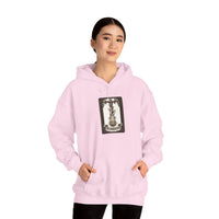 The Hanged Man Tarot Card Hoodie - Heavy Blend Fleece Pullover - Unisex White