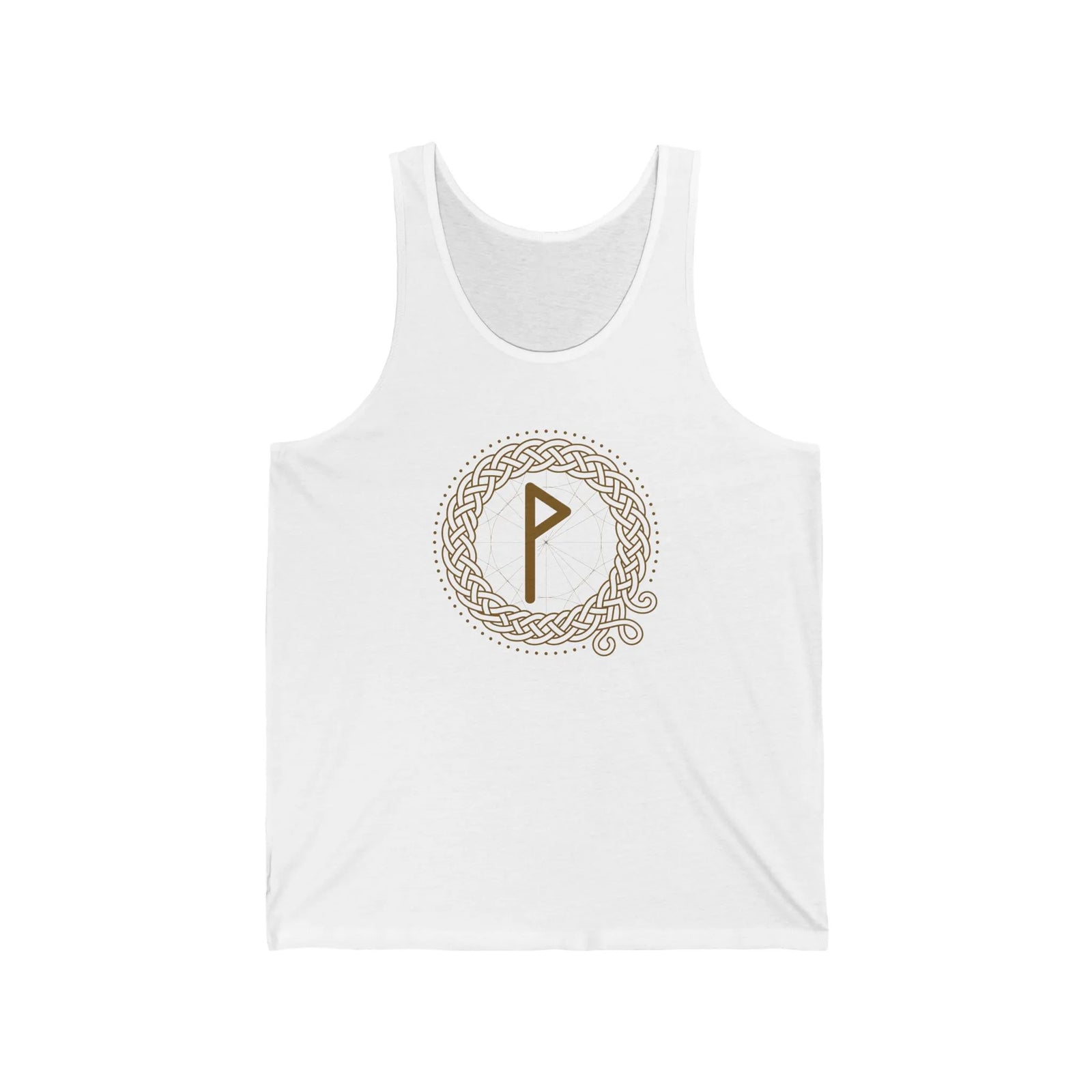Celtic Knot Wunjo Rune Tank Top - Soft Lightweight Retail Fit Jersey - Unisex Athletic Heather