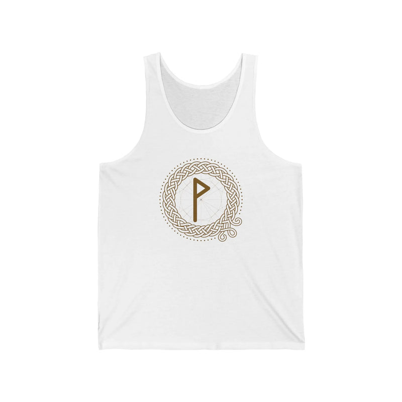 Celtic Knot Wunjo Rune Tank Top - Soft Lightweight Retail Fit Jersey - Unisex Athletic Heather
