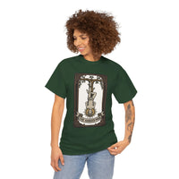The Hanged Man Tarot Card T-Shirt - Heavy Cotton Classic Fit Tee - Unisex White
