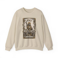 The Magician Tarot Card Sweatshirt - Heavy Blend Fleece Crewneck Pullover - Unisex Warm White