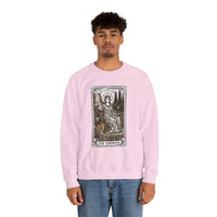 Major Arcana Empress Tarot Card Sweatshirt - Soft Heavy Blend Crewneck - Unisex White