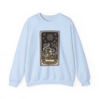 The Star Tarot Card Sweatshirt - 50/50 Cotton Polyester Crewneck - Unisex White