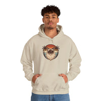 Ragdoll Cat Aviator Sunset Hoodie - Heavy Blend Cotton-Poly Fleece - Unisex Off White