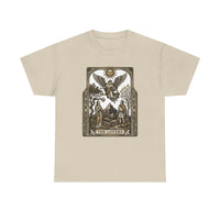 The Lovers Tarot Card Graphic T-Shirt - Heavy Cotton Classic Fit Tee - Unisex White